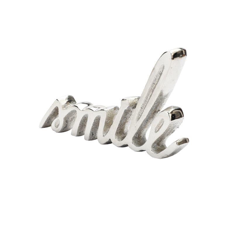 Buy Smile Typography Showpiece - Silver Showpieces from Vaaree