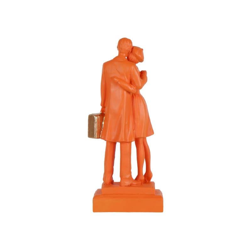 Buy Soulmate Couple Showpiece - Orange Showpieces from Vaaree