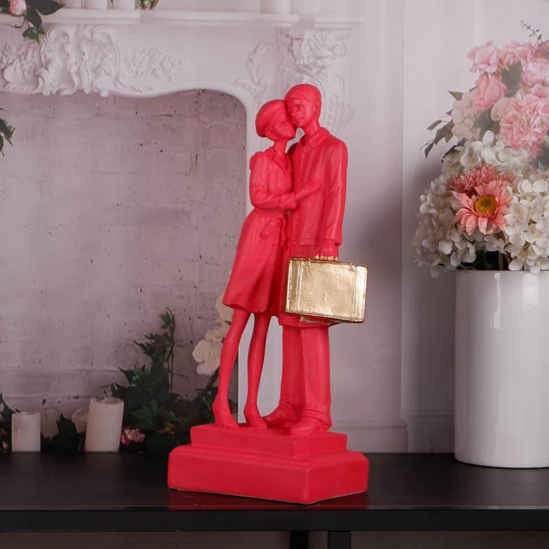 Buy Soulmate Couple Showpiece - Pink Showpieces from Vaaree