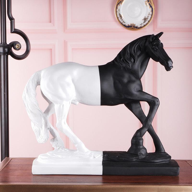 Buy Showpieces - Spirited Stallion Showpiece - Balck & White at Vaaree online