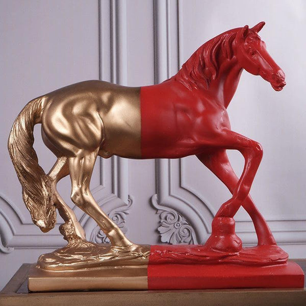 Showpieces - Spirited Stallion Showpiece - Red
