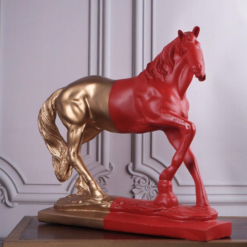 Buy Showpieces - Spirited Stallion Showpiece - Red at Vaaree online