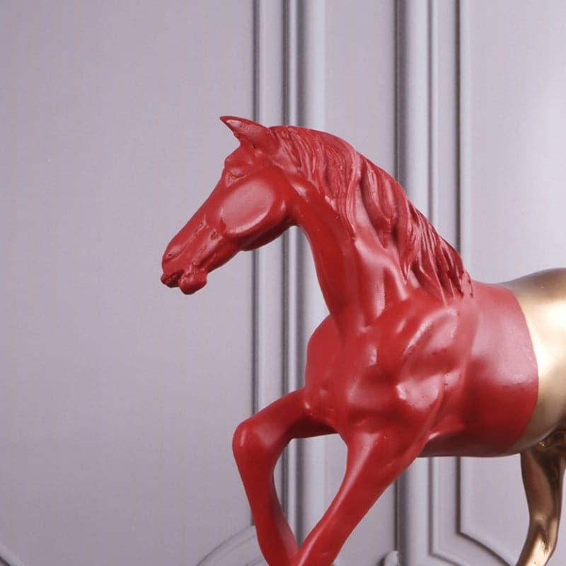 Buy Showpieces - Spirited Stallion Showpiece - Red at Vaaree online