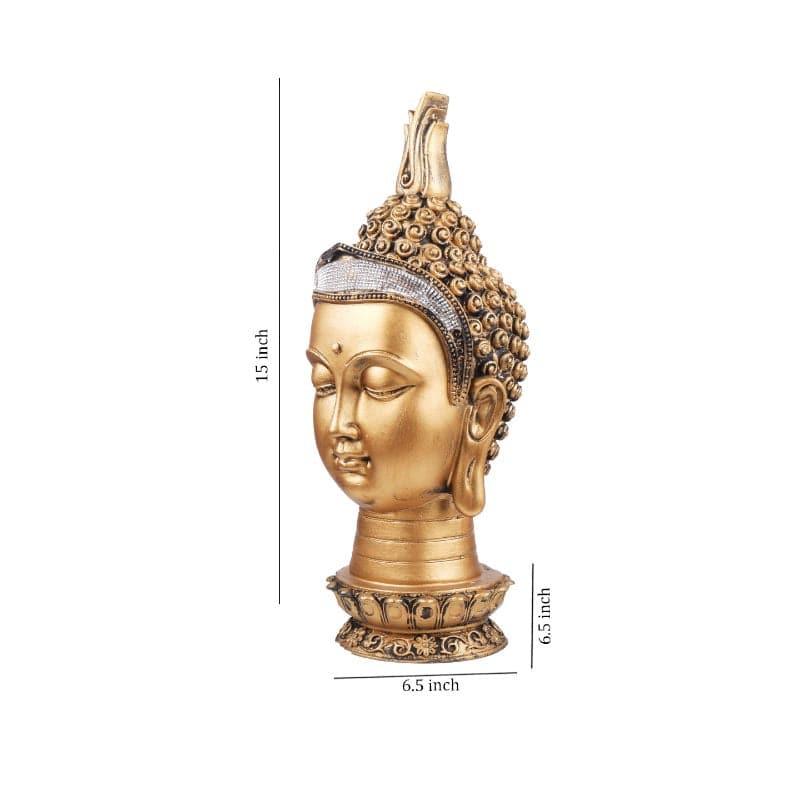 Showpieces - Spiritually Crowned Buddha Showpiece
