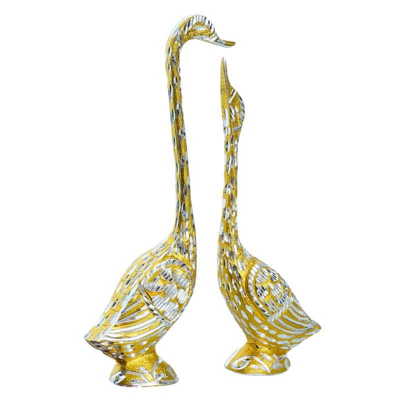 Buy Swan Souls Showpiece (Gold) - Set Of Two Showpieces from Vaaree