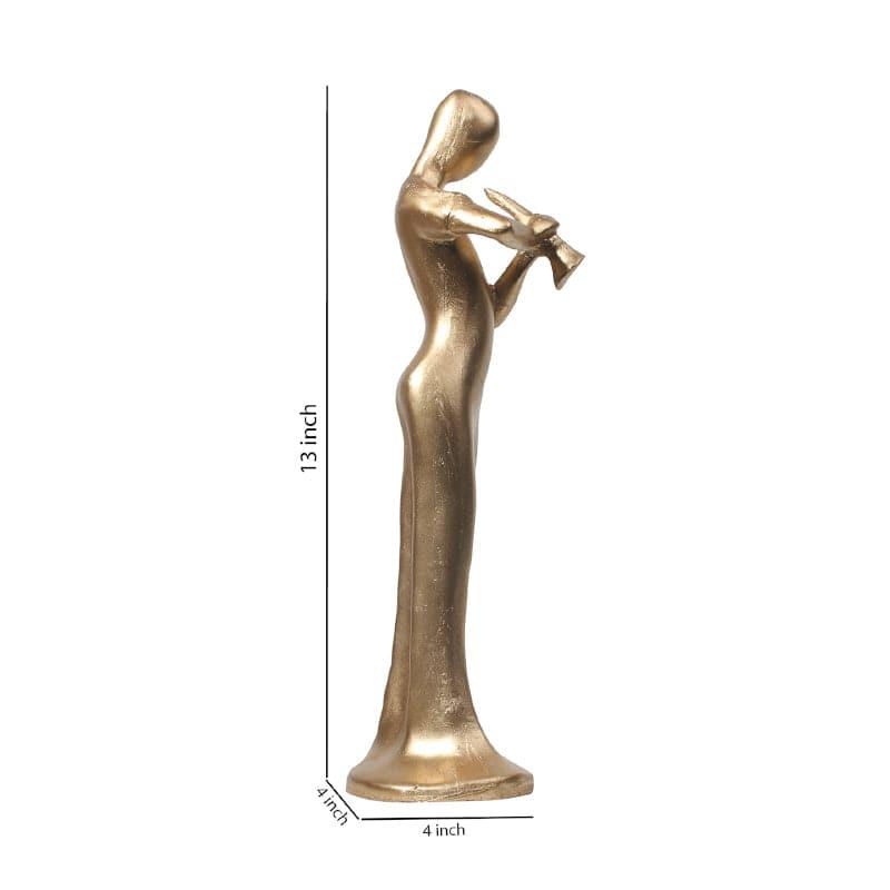 Showpieces - Symphony Figurine Showpiece - Gold
