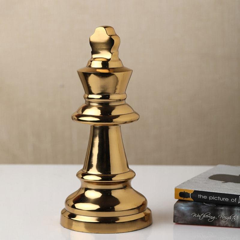 Buy The Chess King Showpiece - Gold Showpieces from Vaaree