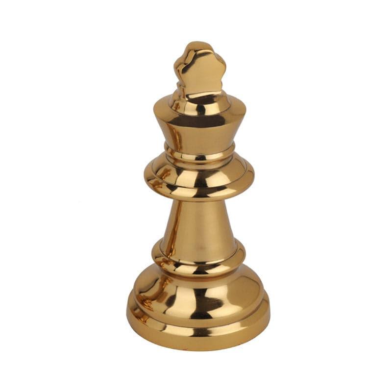 Buy The Chess King Showpiece - Gold Showpieces from Vaaree