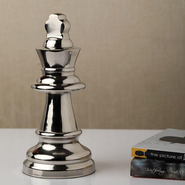 Buy Showpieces - The Chess King Showpiece - Silver at Vaaree online