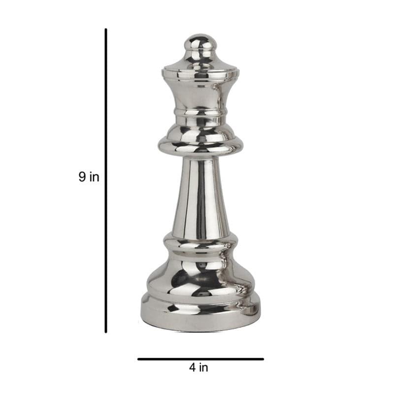 Buy The Chess Queen Showpiece - Silver Showpiece from Vaaree