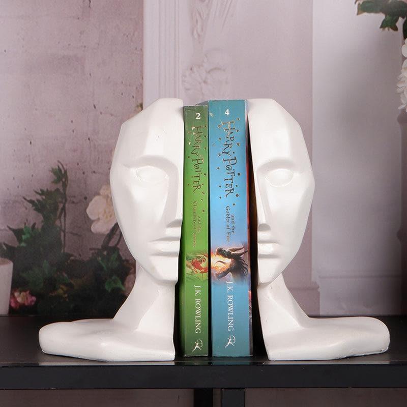 Showpieces - The Human Half Book Ends - White