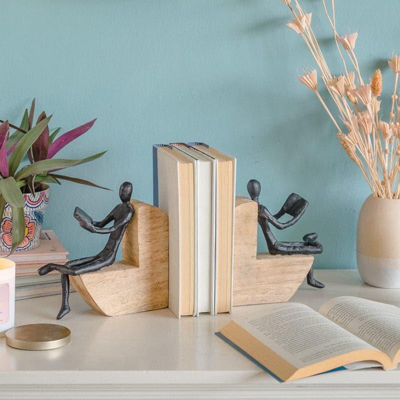 Buy The Reader Bookends Showpieces from Vaaree