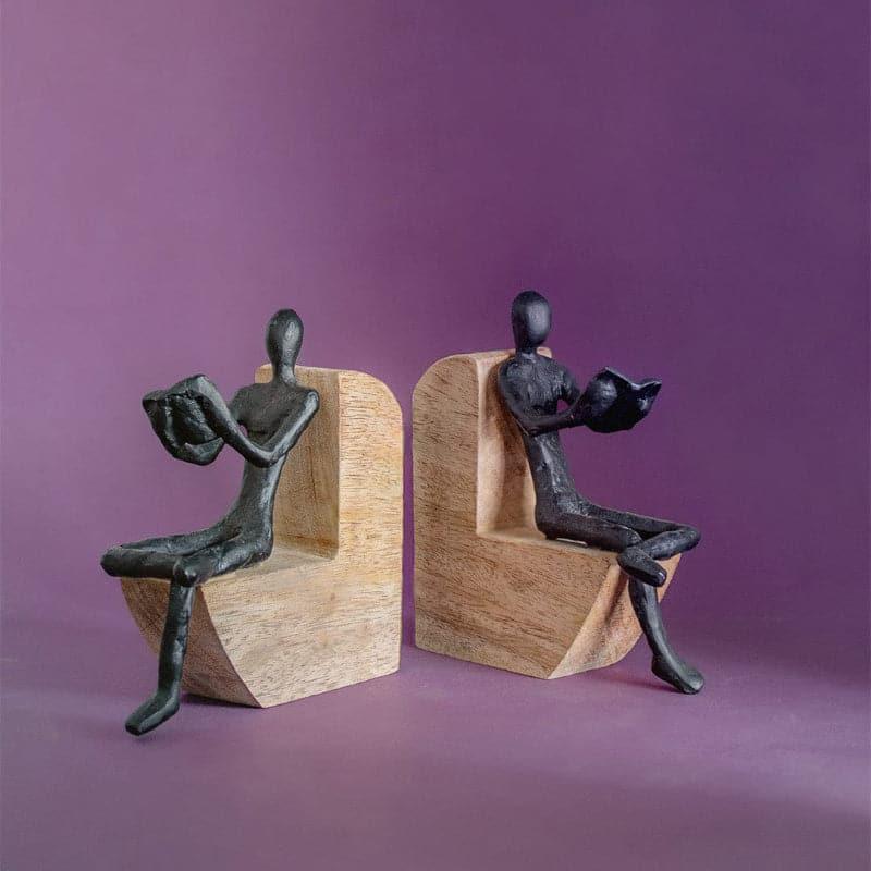 Buy The Reader Bookends Showpieces from Vaaree