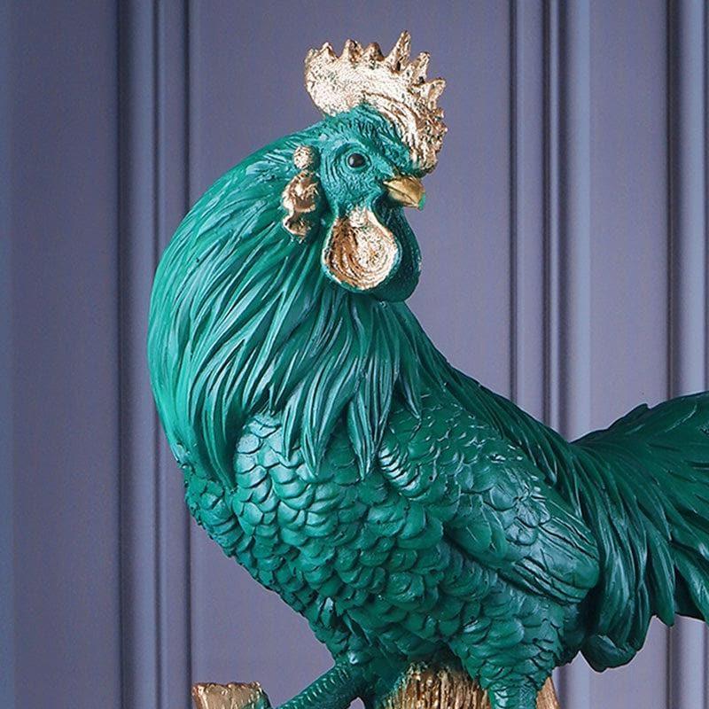 Buy The Rooster Showpiece - Green Showpieces from Vaaree