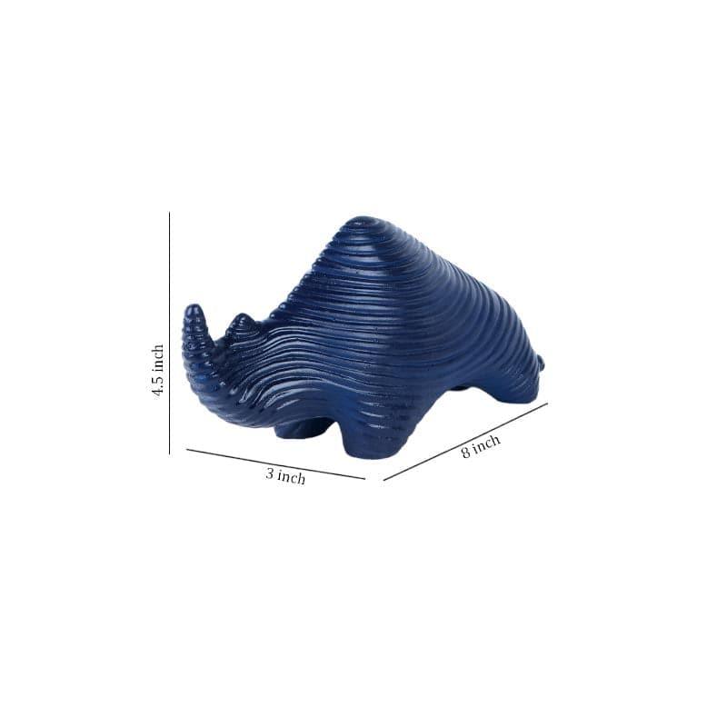 Buy Tomby Rhino Showpiece - Blue Showpieces from Vaaree