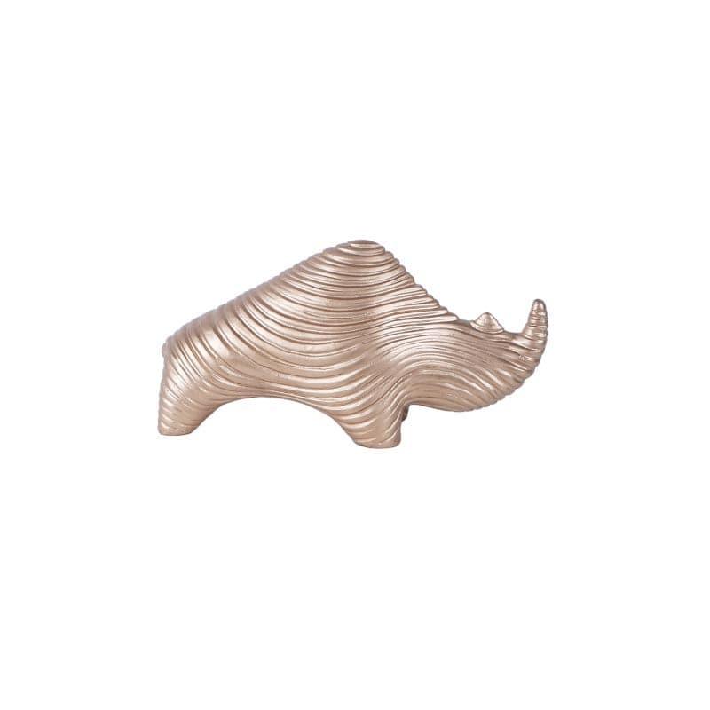 Showpieces - Tomby Rhino Showpiece - Gold
