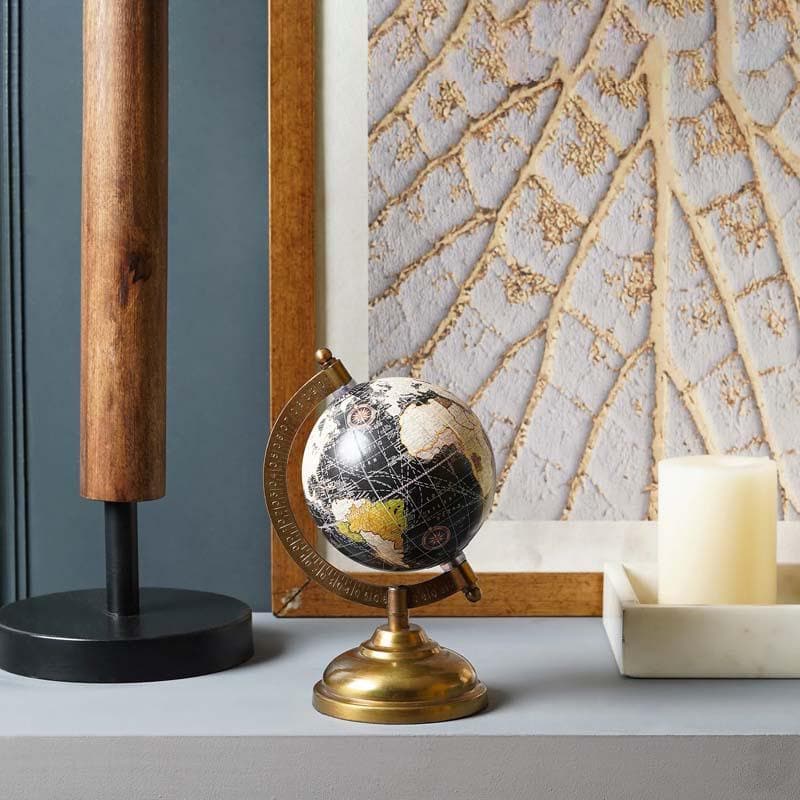 Buy Travel Wonders Globe - Black Showpieces from Vaaree