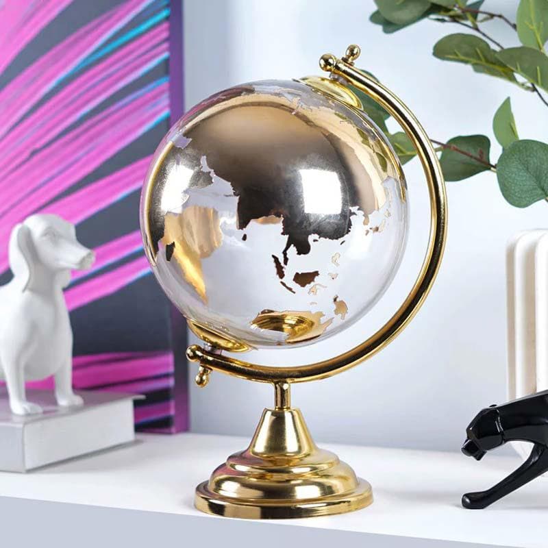 Buy Travelogue Globe - Gold Showpieces from Vaaree