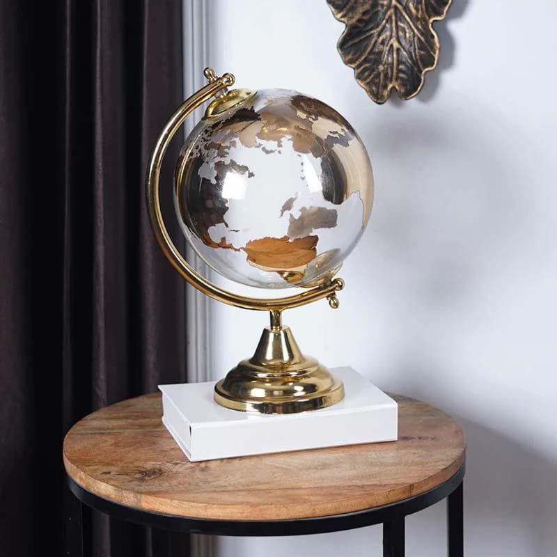 Buy Travelogue Globe - Gold Showpieces from Vaaree