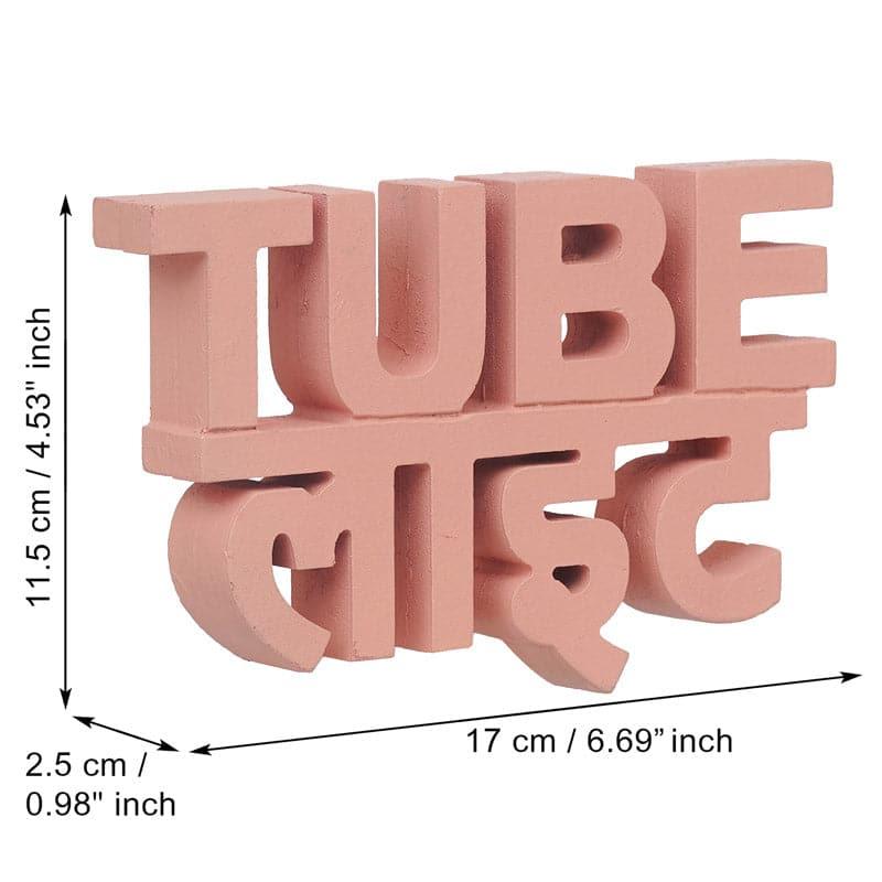Showpieces - Tube Light Typography Showpiece