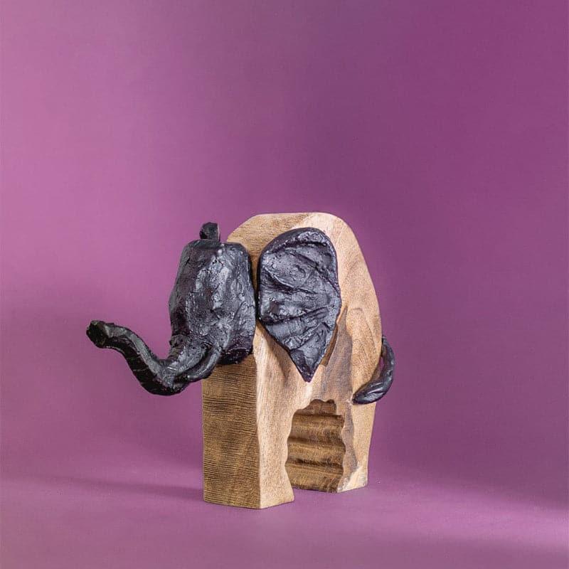 Buy Showpieces - Tusky Wooden Decorative Showpiece at Vaaree online