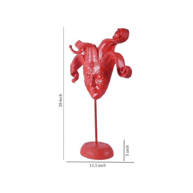 Buy Vintage Medusa Showpiece - Red Showpieces from Vaaree