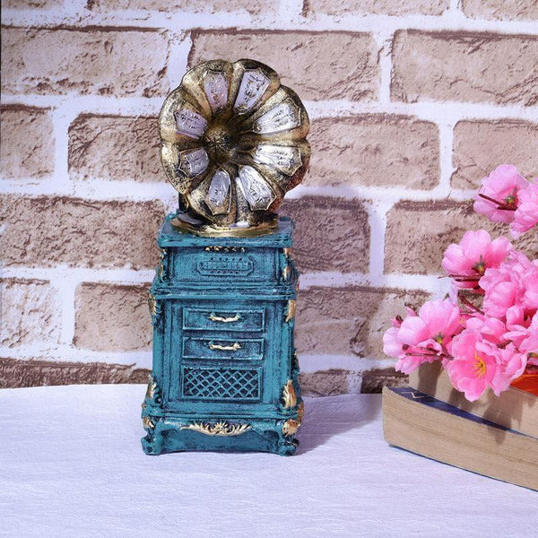 Buy Showpieces - Vintage Music Box Table Accent - Blue at Vaaree online