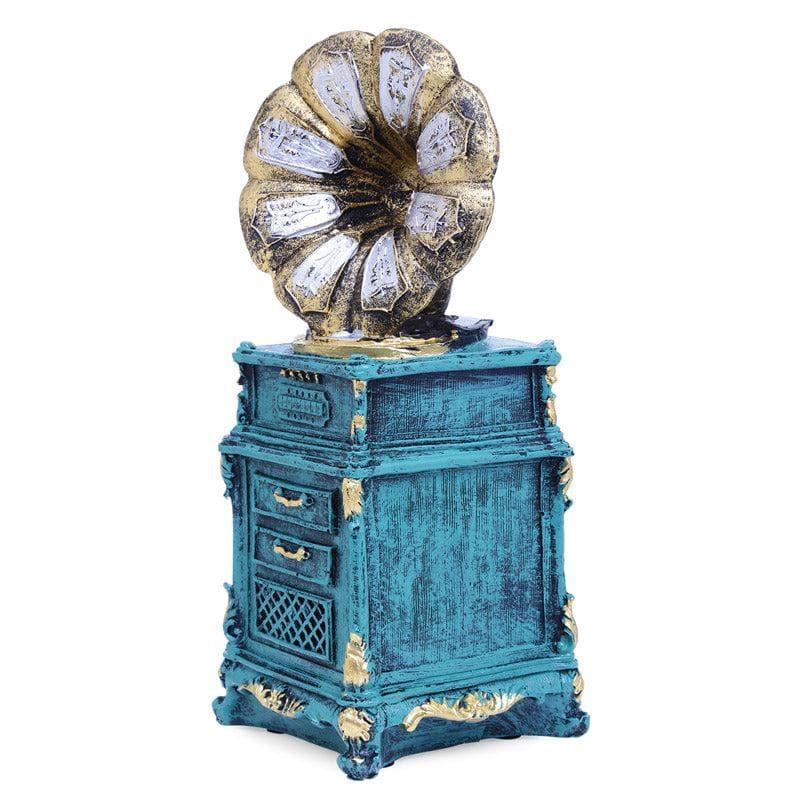 Showpieces - Vintage Music Box Table Accent - Blue