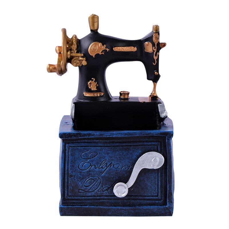 Buy Vintage Sew Table Accent - Navy Blue Showpieces from Vaaree