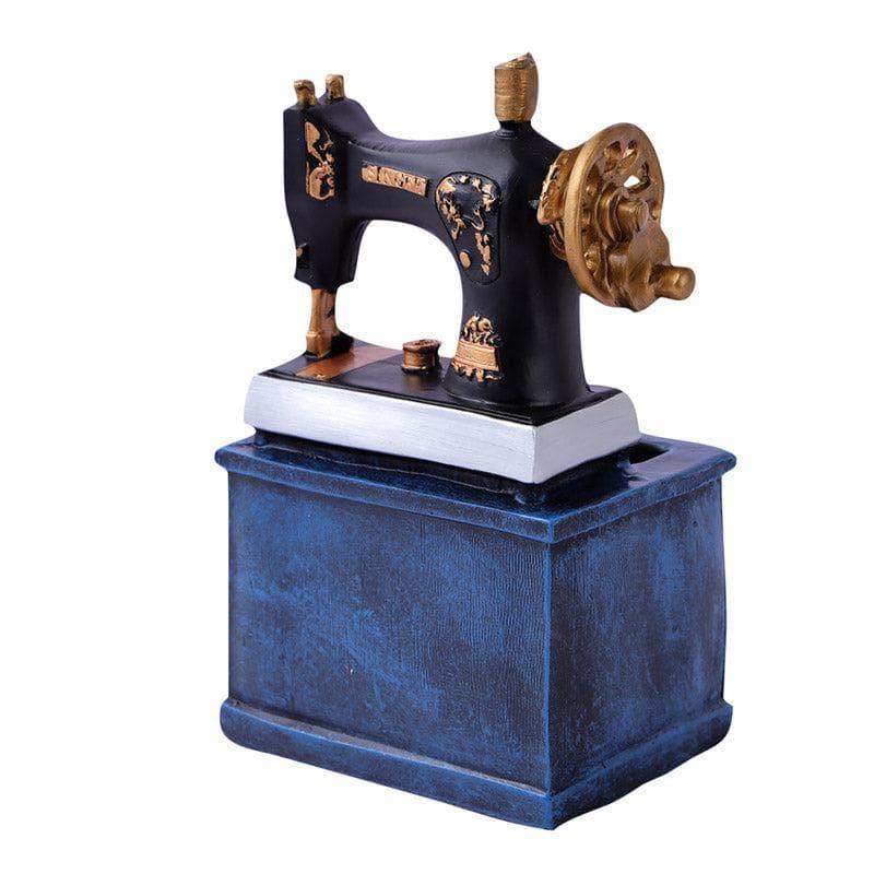 Buy Vintage Sew Table Accent - Navy Blue Showpieces from Vaaree