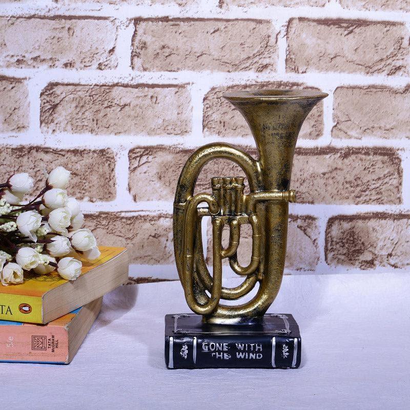 Buy Vintage Trumpet Table Accent - Gold Showpieces from Vaaree