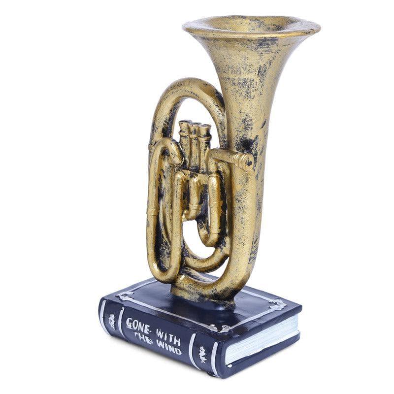 Buy Vintage Trumpet Table Accent - Gold Showpieces from Vaaree