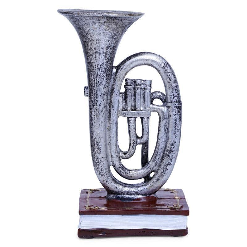 Buy Vintage Trumpet Table Accent - Silver Showpieces from Vaaree