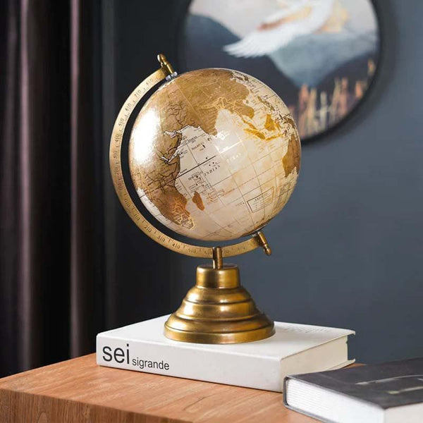 Showpieces - Wanderlust Globe - Gold