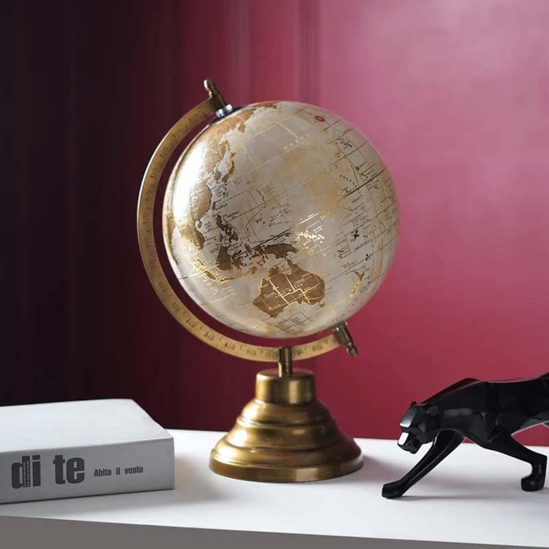 Buy Wanderlust Globe - Gold Showpieces from Vaaree