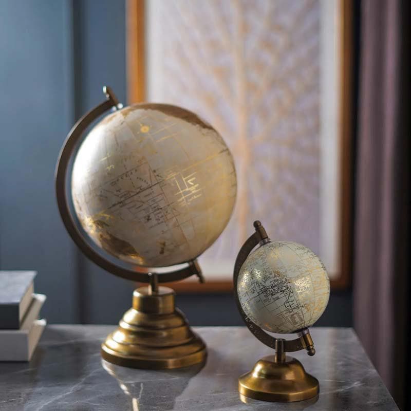 Buy Wanderlust Globe - Gold Showpieces from Vaaree