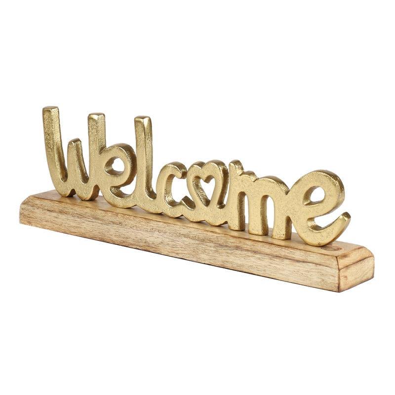 Showpieces - Warm Welcome Typography Showpiece - Gold