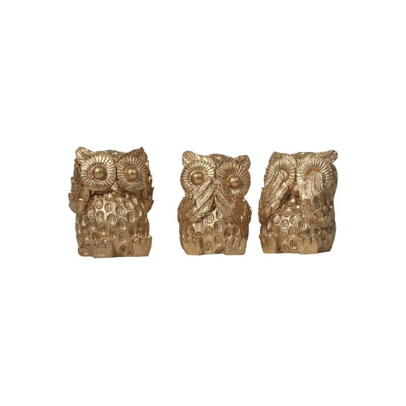 Buy Wise Owls Showpiece - Set Of Three Showpieces from Vaaree