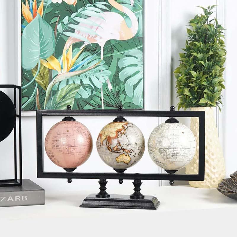 Buy World Tour Triad Globe Set Showpieces from Vaaree