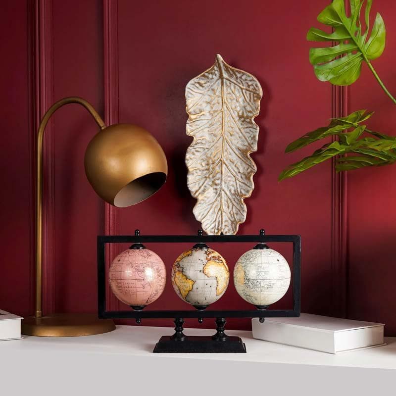 Buy World Tour Triad Globe Set Showpieces from Vaaree