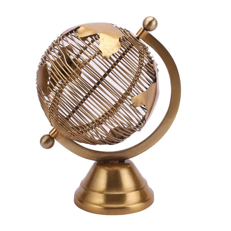 Buy World Whirl Showpiece - Gold Showpieces from Vaaree