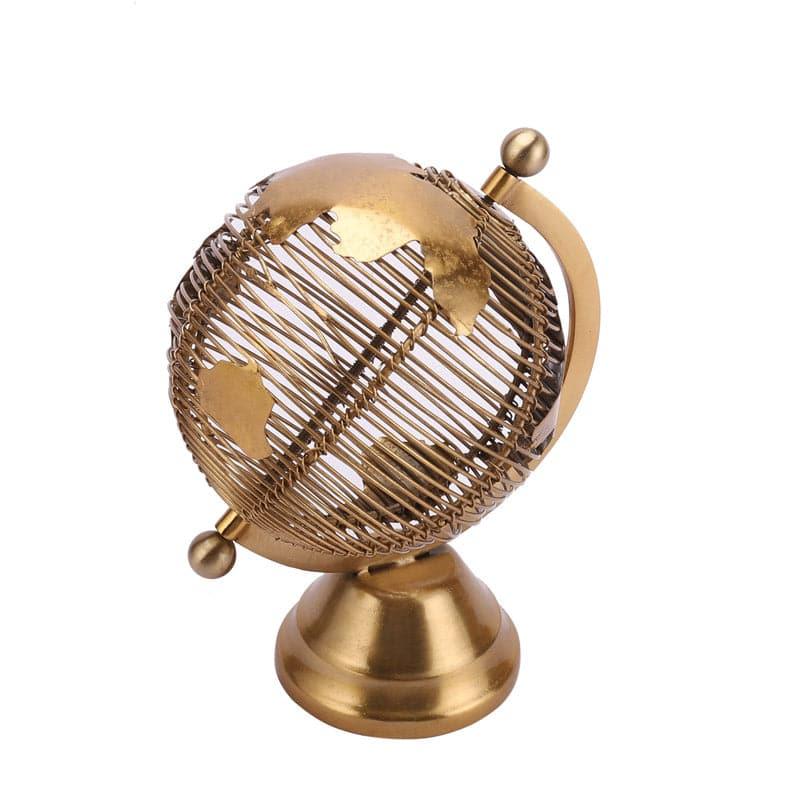 Buy World Whirl Showpiece - Gold Showpieces from Vaaree