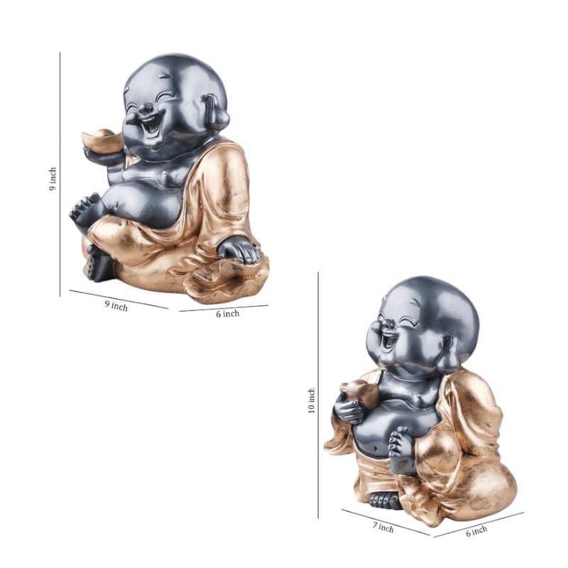 Buy Zentopic Fengshui Monks Standing Showpiece - Set Of Two Showpieces from Vaaree