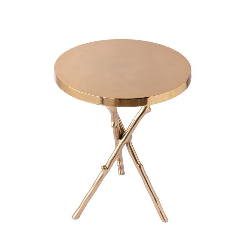 Buy Ashva Accent Table- Gold Side & Bedside Tables from Vaaree