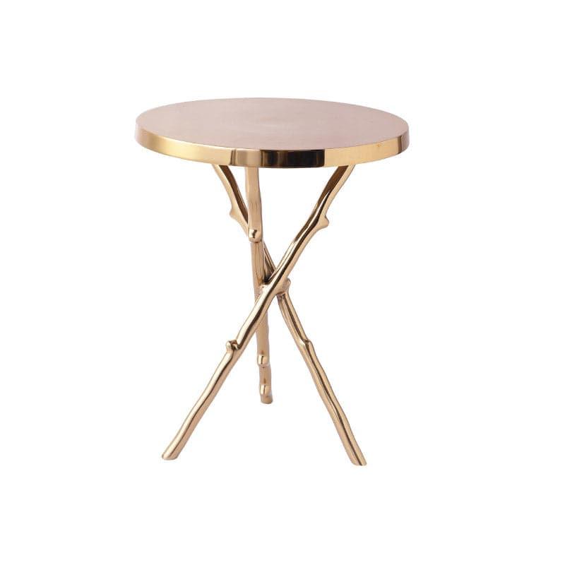 Buy Ashva Accent Table- Gold Side & Bedside Tables from Vaaree