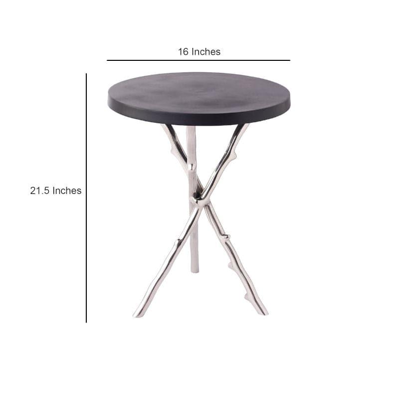 Buy Ashva Accent Table - Silver Side & Bedside Tables from Vaaree