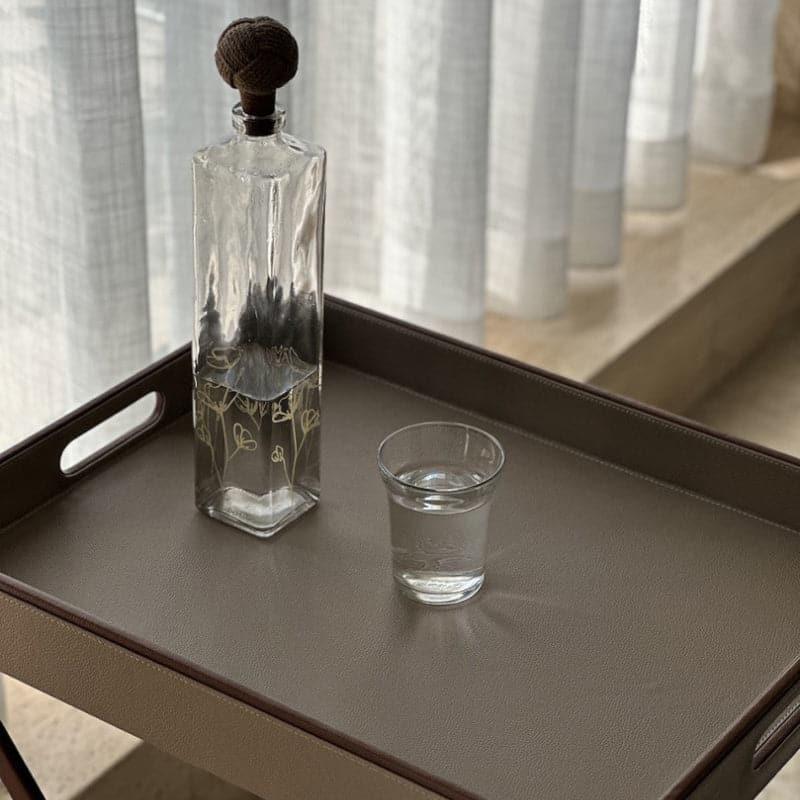 Buy Iva Foldable Accent Table With Detachable Top - Taupe Side & Bedside Tables from Vaaree