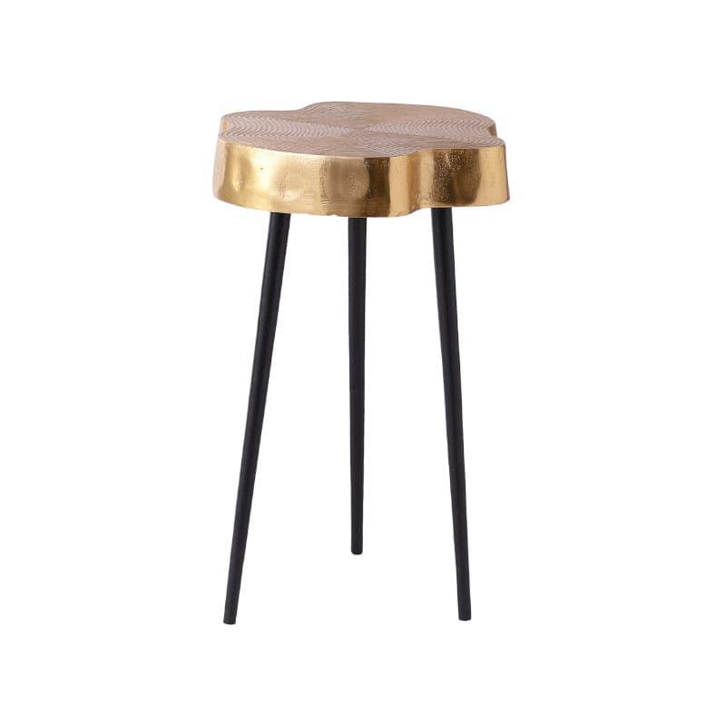 Buy Kora Aluminium Accent Table - Gold Side & Bedside Tables from Vaaree