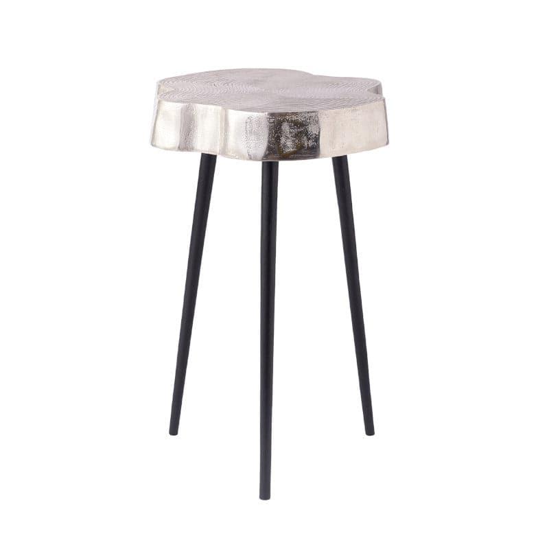 Buy Kora Aluminium Accent Table - Silver Side & Bedside Tables from Vaaree