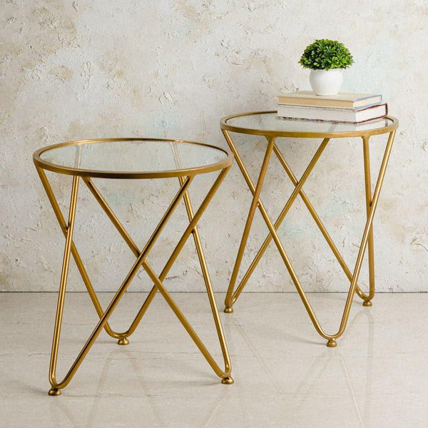 Buy Merha Zoba Accent Table - Set Of Two Side & Bedside Tables from Vaaree